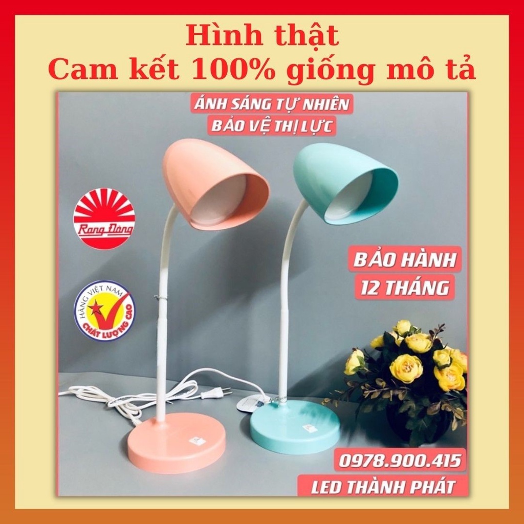 Đèn học để bàn Rạng Đông RL38 ánh sáng tự nhiên - công nghệ SunLike , Đèn bàn chống cận bảo vệ thị lực - bh 06 tháng