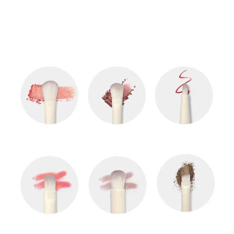 Bộ cọ vintage 12 cây đỏ be cao cấp Sena Beauty KHÔNG KÈM TÚI DA TRẮNG