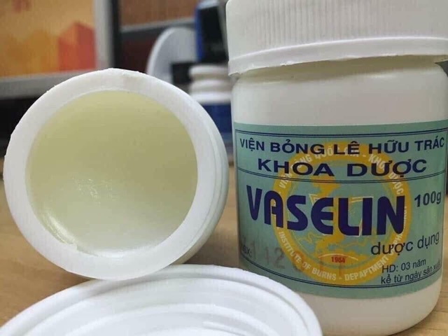 Kem trị nẻ, bỏng vaselin - hàng chuẩn viện bỏng quốc gia