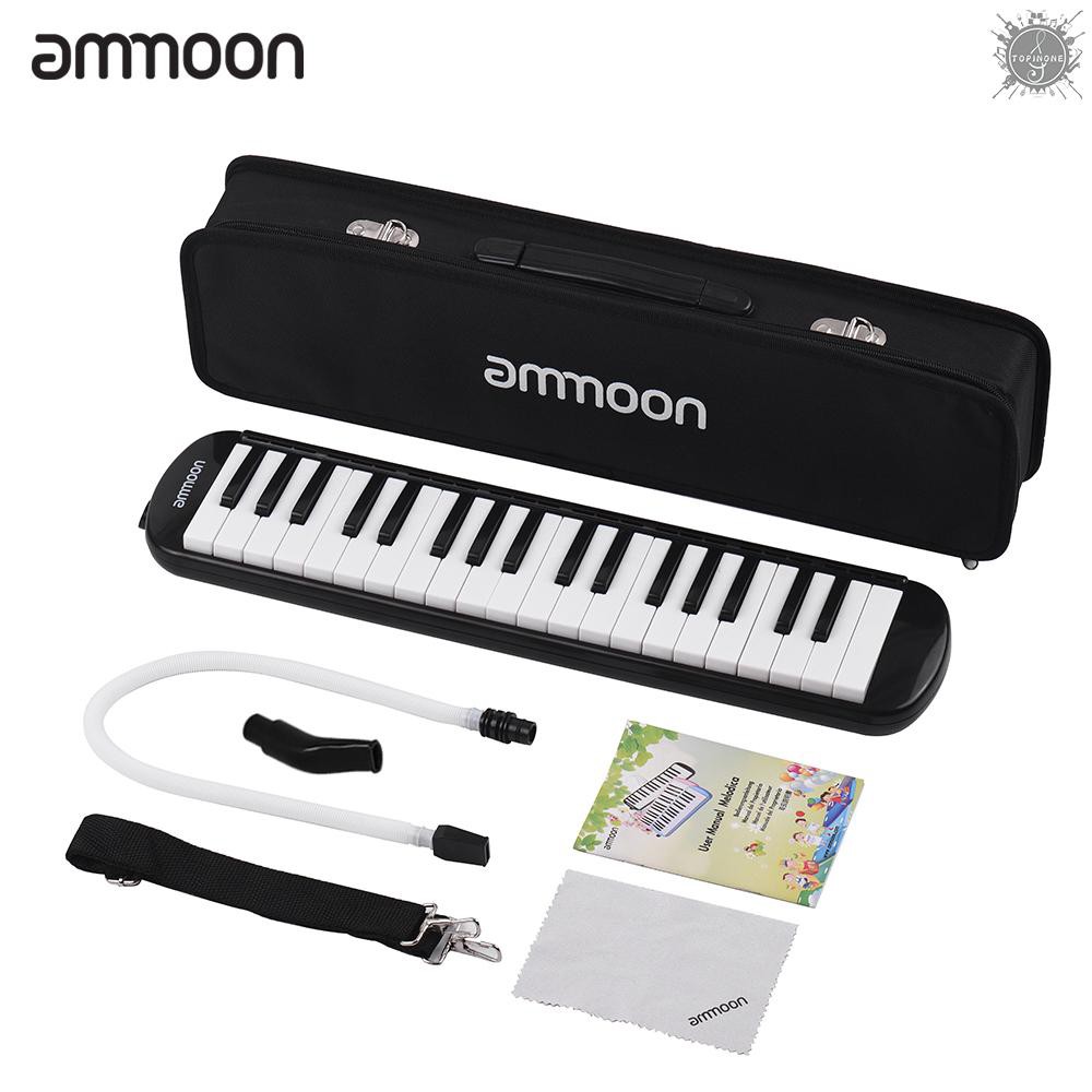 Đàn Melodica Ammoon 37 phím kèm ống thổi + khăn lau + túi đựng cao cấp