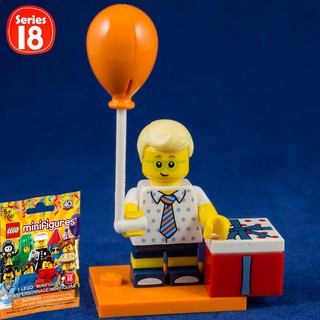 [1 Nhân Vật] LEGO Minifigures Tiệc Sinh Nhật Bé Trai Birthday Party Boy 71021 Series 18 Đan Mạch