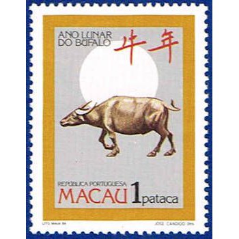 Tem sưu tập Tem Macau Tem Tết Ất Sửu 1985