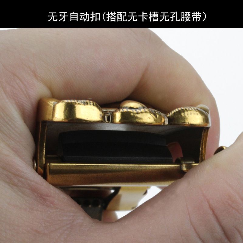 " KHOÁ ĐỒNG ĐÚC "=> Mặt thắt lưng Mãnh Long bằng đồng đúc, khoá tự động