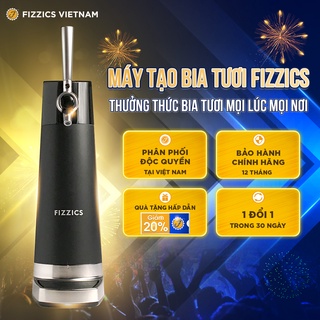 Máy Tạo Bia Tươi FIZZICS - Sản phẩm gây sốt tại Shark tank Mỹ - Mã: Đen (Carbon)