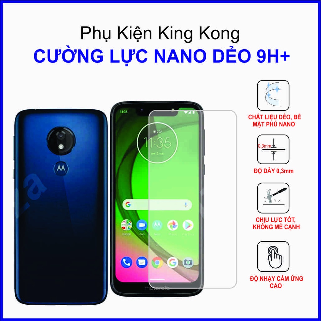 Dán cường lực Motorola Moto G7 Play ,  cường lực nano dẻo 9H+