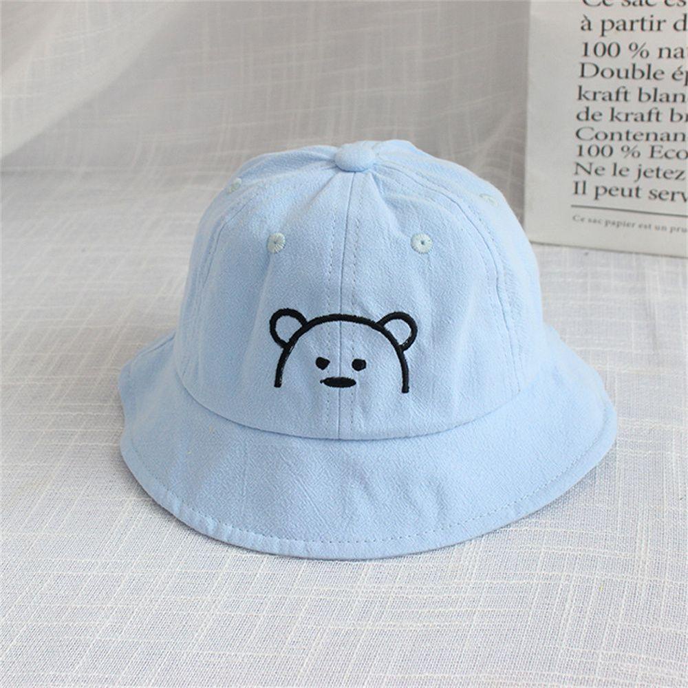 Mũ Bucket Chất Liệu Cotton Họa Tiết Hoạt Hình Thời Trang Xuân Hè Cho Bé