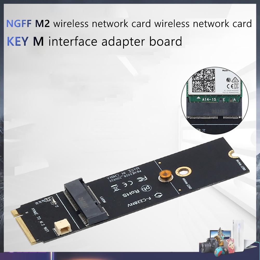 Đầu chuyển đổi thẻ wifi M.2 M Key sang NGFF A + E cho AX200 9260AC