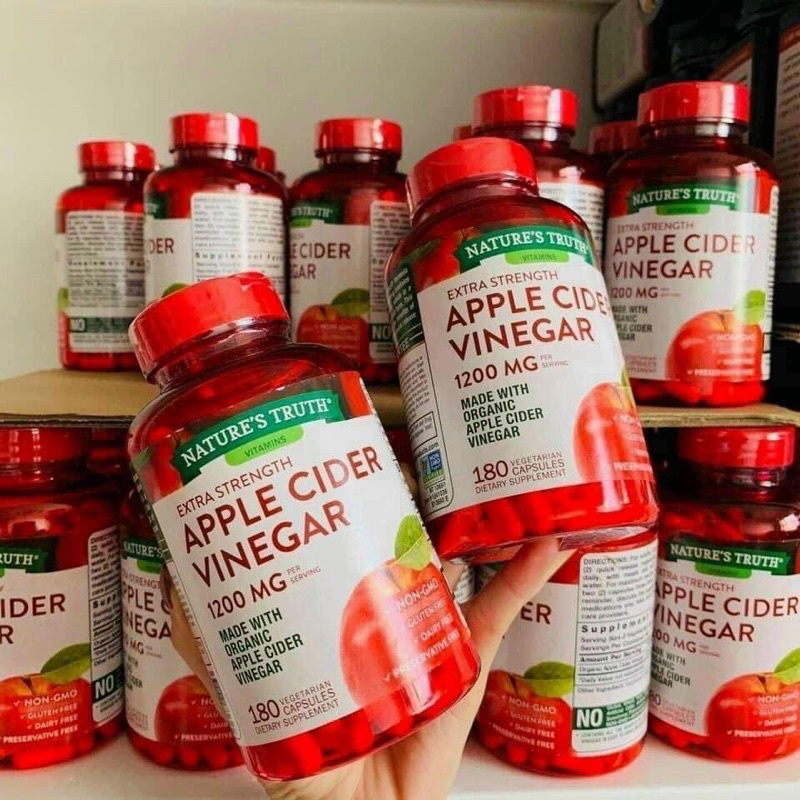 [CHÍNH HÃNG] Viên uống Giấm táo Giảm cân Hữu cơ Apple Cider Vinegar