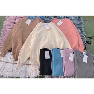 Áo Sweater Trơn Nhiều Màu Freesize