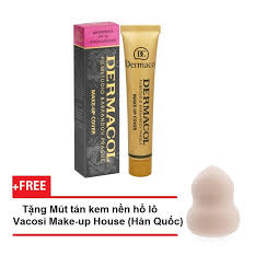 Kem nền che khuyết điểm che hình xăm + Mút tán kem hồ lô - BX3407