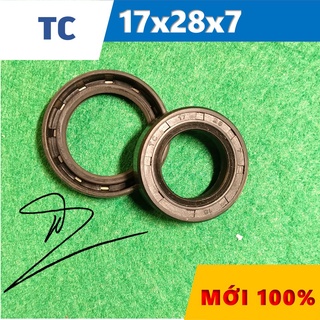 Phớt chặn dầu tc 17x28x7 ( phớt dầu / chắn dầu / lò xo / phớt ben / oil seal tc 17*28*7)