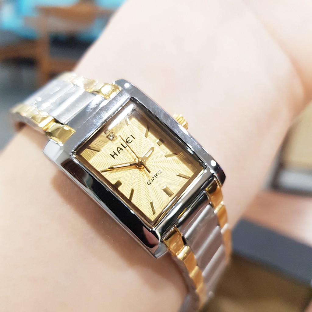 Đồng hồ nữ Halei dây kim loại không gỉ , chống nước , chống xước tuyệt đối chính hãng Tony Watch 68