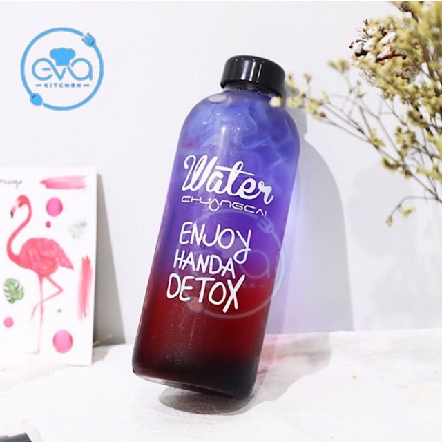 Bình Đựng Nước Thuỷ Tinh Detox 1000 Ml