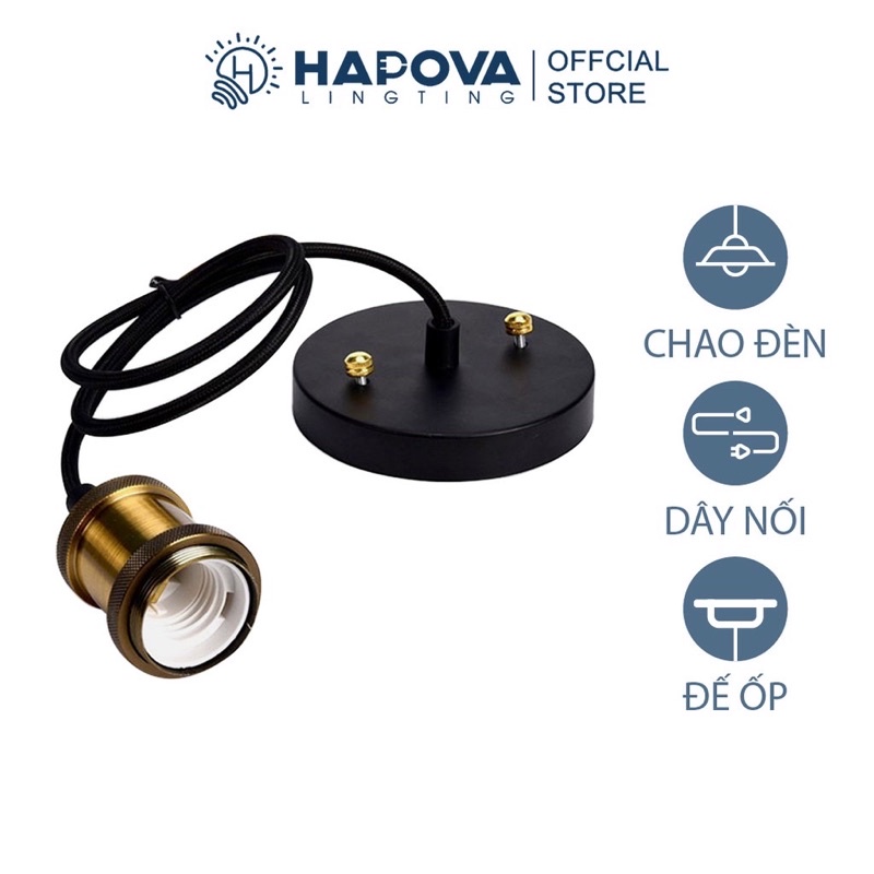 Dây đui đèn thả trần trang trí HAPOVA DT 5002 + Tặng kèm bóng led Edison