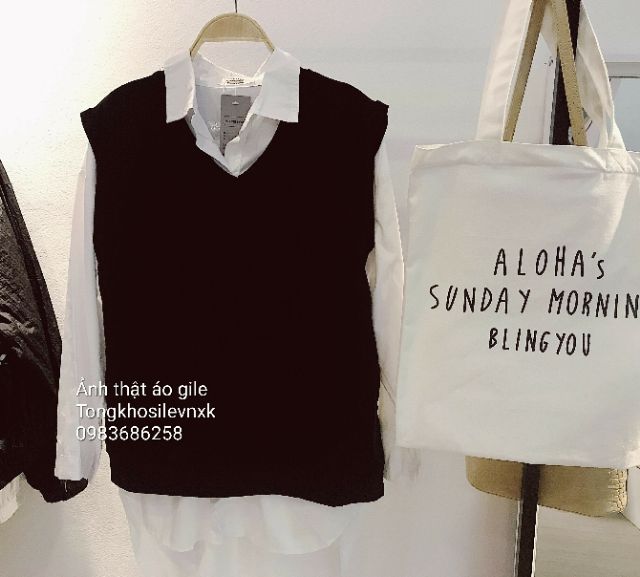 ÁO GILE BASIC UNISEX HOT NỈ COTTON | BigBuy360 - bigbuy360.vn