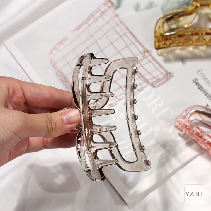 Kẹp Tóc Càng Cua Big Crab Nhựa Màu Trong Suốt Trendy - Vani Store [PKT00171]
