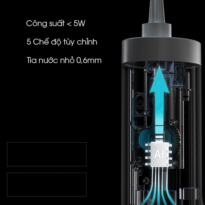 Máy Tăm Nước Cầm Tay - Thiết kế thon gọn dễ cầm, sang trọng và tiện lợi T1 [BẢO HÀNH 3 THÁNG]