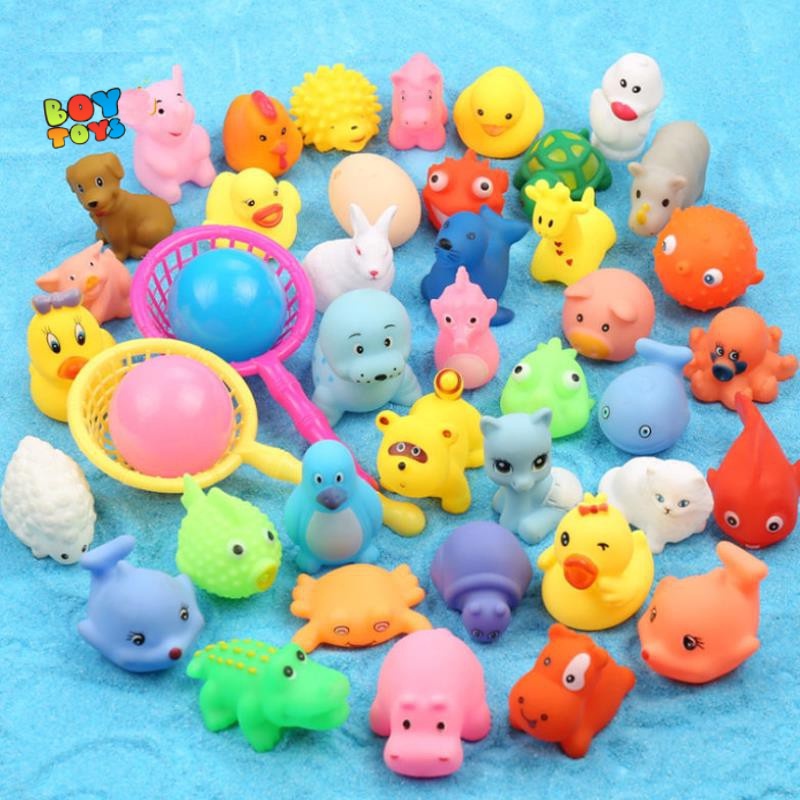 Tổng hợp đồ chơi nhà tắm phun nước, chip chip thả bồn tắm, động vật bơi lội cực thú vị cho bé