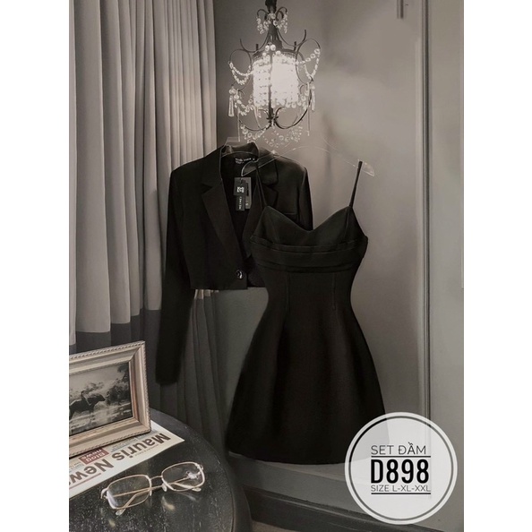 BIGSIZE / ẢNH THẬT -  Set Váy Đi Tiệc Cá Tính ND898