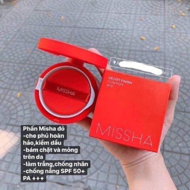 PHẤN NƯỚC CUSHION MISSHA ĐỎ | BigBuy360 - bigbuy360.vn