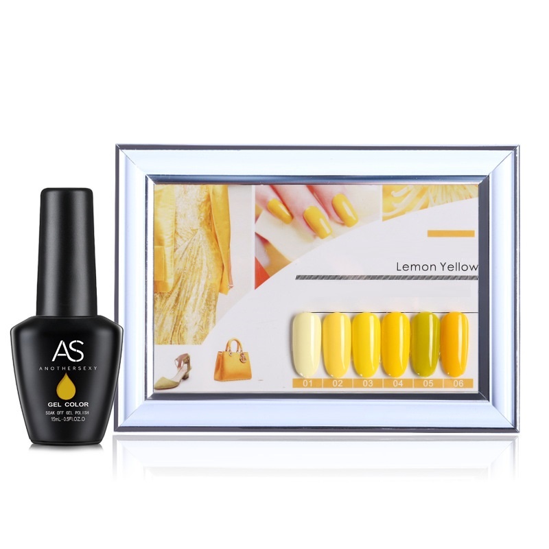 Sơn gel AS cao cấp màu vàng chanh mã SM