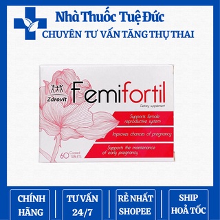 Femifortil CHÍNH HÃNG tăng thụ thai, hỗ trợ vô sinh - hiếm muộn, tăng thụ