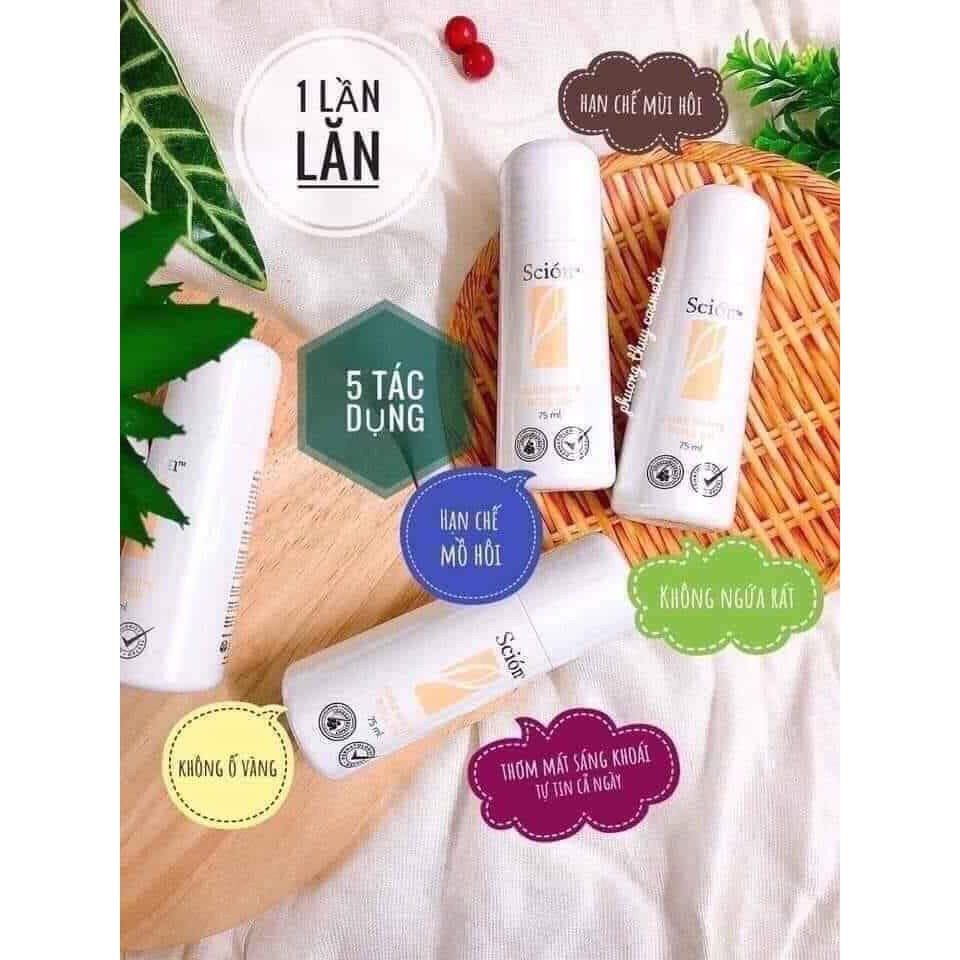 [Chính Hãng] Lăn Khử Mùi Scion Pure White Roll On 100% dứt điểm hôi nách 75ml | BigBuy360 - bigbuy360.vn