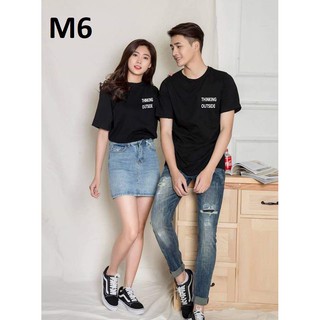 Áo Phông Nam Nữ Đen Thun Cotton Mặc Thoáng Mát, Chất Vải Mịn