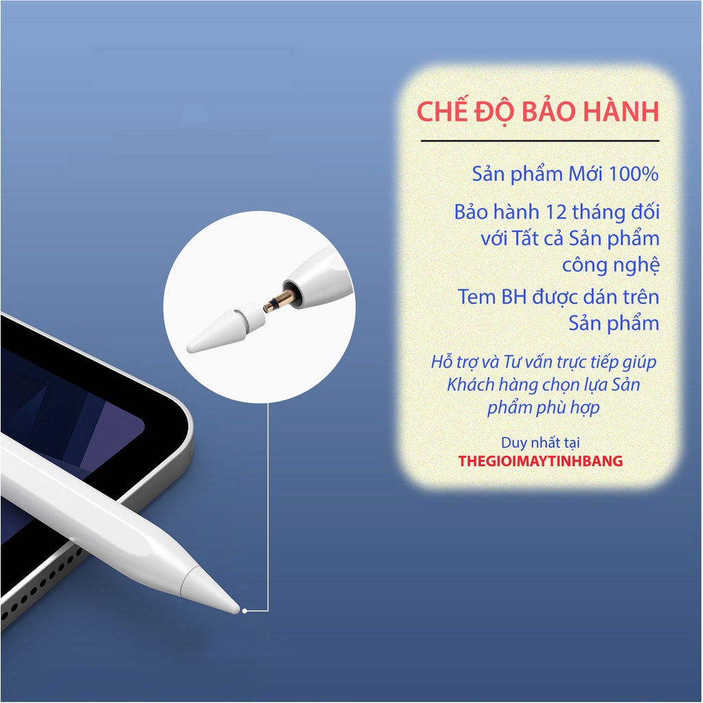 Bút Cảm Ứng FS 07 - Cảm ứng nghiêng Tilt Sensitive. Nét Thanh Dậm dành cho iPad 2018