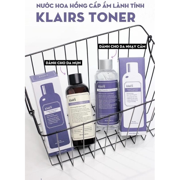 [CHÍNH HÃNG] Nước hoa hồng Dear Klairs Supple Preparation toner 180ml | BigBuy360 - bigbuy360.vn