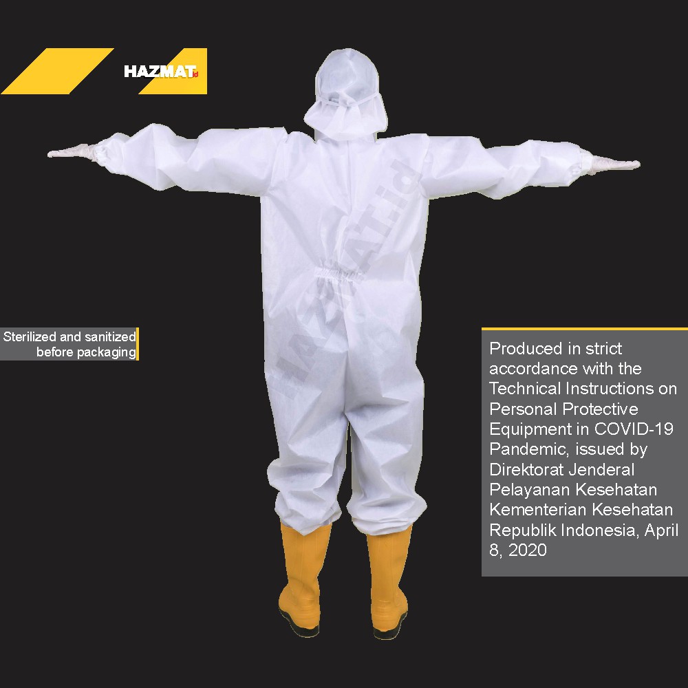 1 Bộ Trang Phục Y Tế Apd Size 7xl Hazmat 75gsm