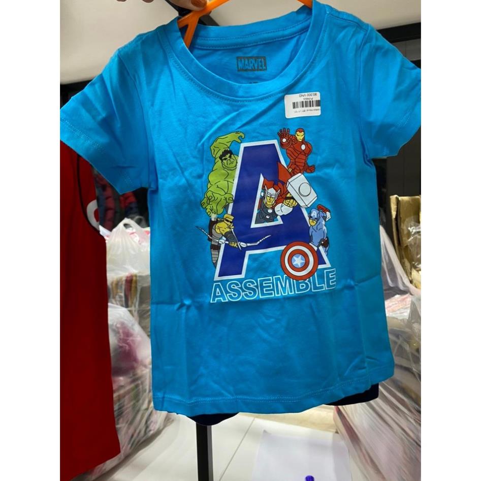 🚨🚨 GIÁ TỐT 👦🏻 Đồ bộ cao cấp cotton mavel bé trai 1/7  .