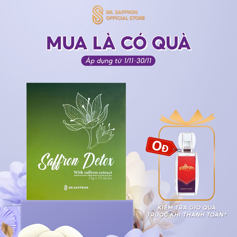 Thạch Saffron Detox thương hiệu Dr.Saffron hỗ trợ giảm cân, thải độc