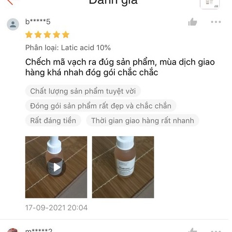 Serum AHA tẩy da chết The Ordinary Lactic Acid 5% + HA 30ml
