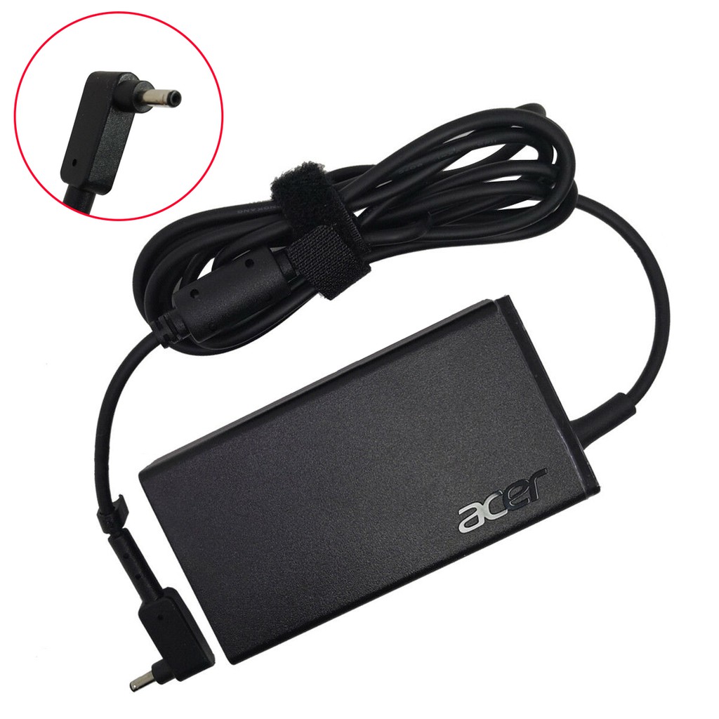 (ADAPTER) SẠC LAPTOP ACER 19V-3.42A (Đầu nhỏ) (65W) kích thước đầu ghim (3.0 x 1.1 mm) dành cho V3-331 V3-371 V3-372