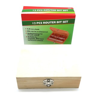 BỘ 12 MŨI PHAY GỖ CỐT LỚN (1/2) -12LY7 ( HỘP VÀNG )
