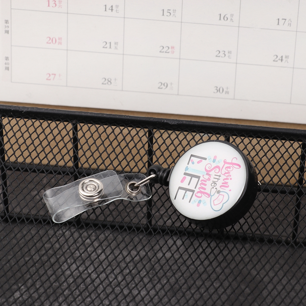 1 Kẹp Giữ Huy Hiệu Có Thể Thu Gọn Chống Thất Lạc Tiện Dụng Giá Đỡ