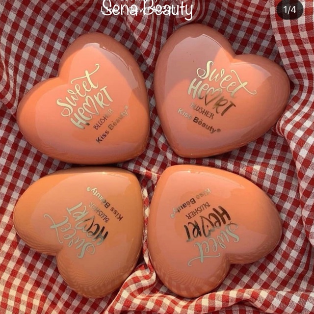 Phấn Má Tông Cam Thời Thượng Kiss Bèauty Sweet Heart Blusher