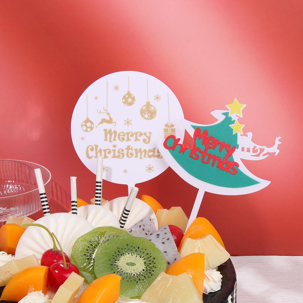 Phụ Kiện Trang Trí Bánh Kem Chữ Merry Christmas 1 Bằng Acrylic Xinh Xắn