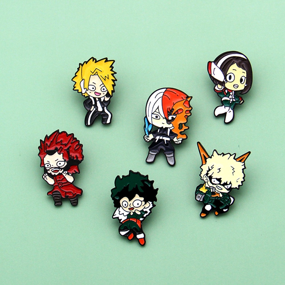 Ghim Cài Áo Họa Tiết Hoạt Hình My Hero Academia Đáng Yêu