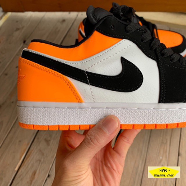 (Video cận cảnh) giày thể thao sneaker AIR JORDAN 1 low orange