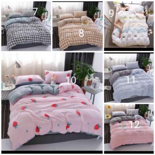 Bộ chăn ga gối cotton đũi