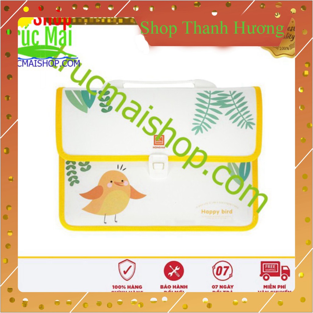 cặp học thêm cặp học hè Cặp học thêm Hồng Hà Happy Bird 3858 - giao màu ngẫu nhiên | BigBuy360 - bigbuy360.vn