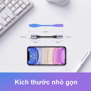 Cáp Lightning sang cổng âm thanh 3.5mm Ugreen 30756