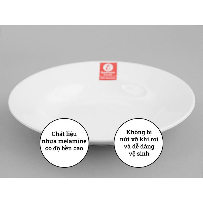 Dĩa đáy sâu Melamine Superware -Thái Lan