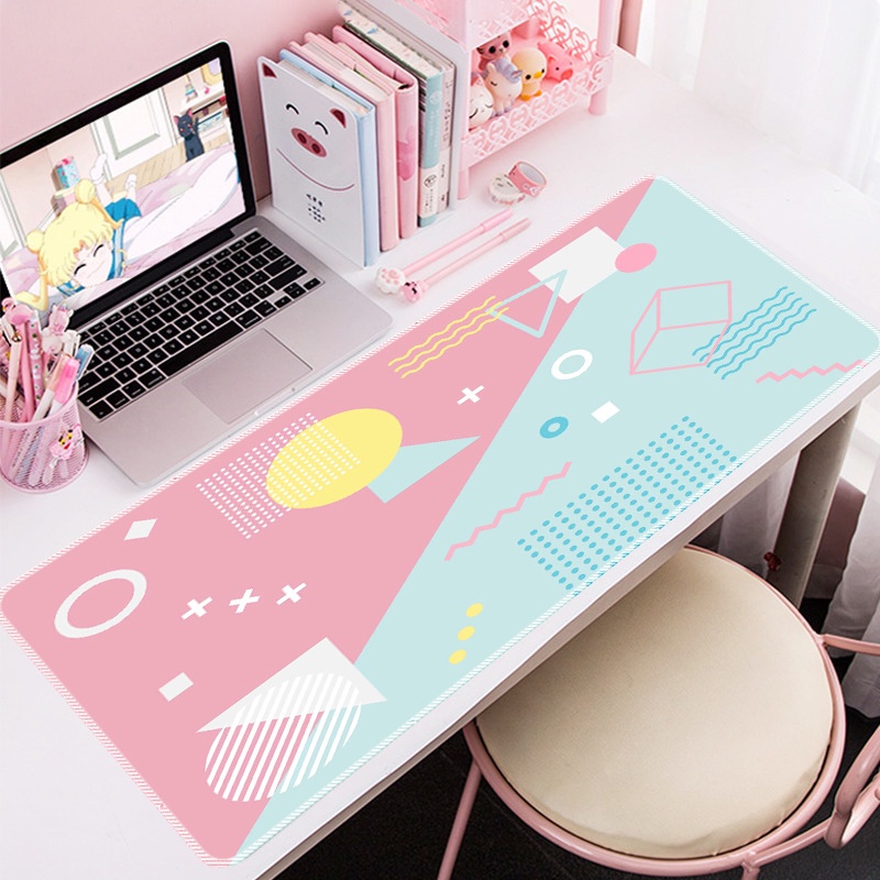 Tấm Lót Chuột Size 60cm * 30cm Họa Tiết Tranh Trừu Tượng Độc Đáo