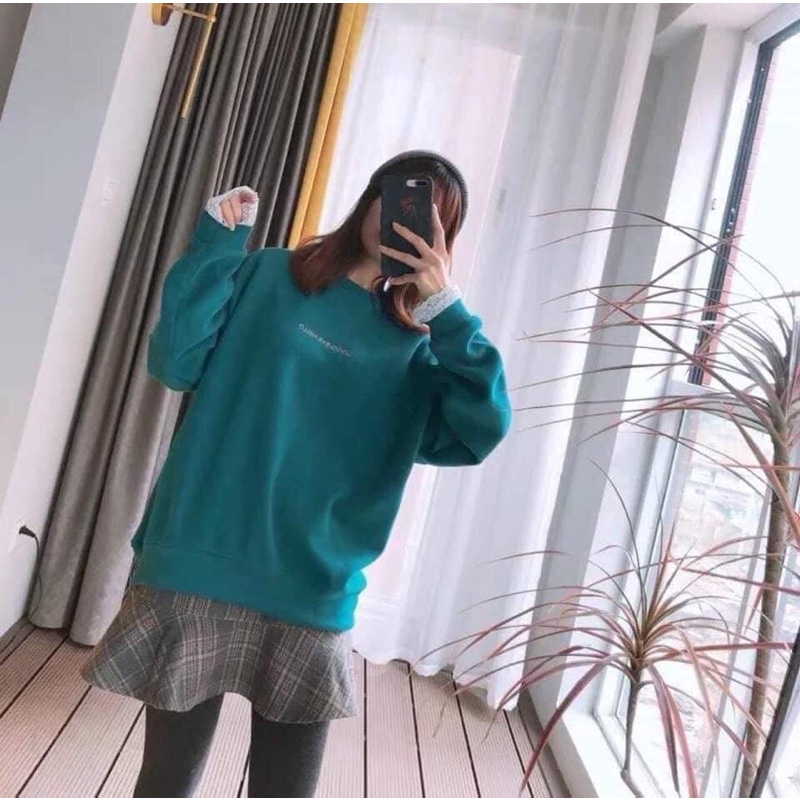 Áo nỉ xanh GOODBYE TC6