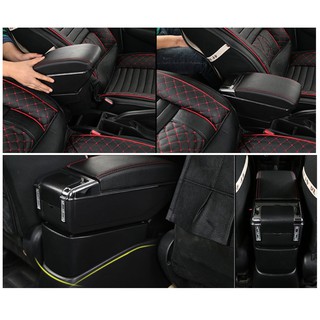  Hộp tỳ tay xe ô tô FORD FIESTA - 7 CỔNG USB - NHIỀU MÀU 