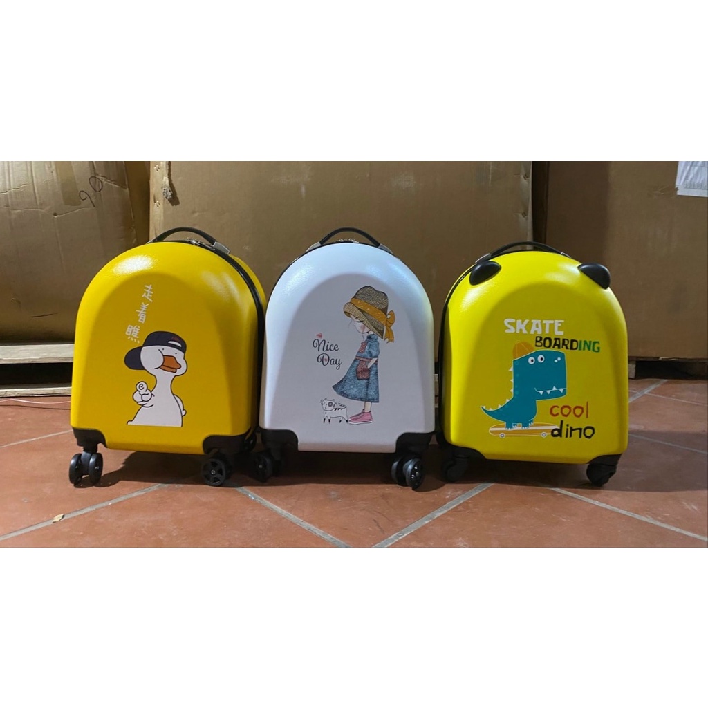 [HỎA TỐC]Vali cho bé nhiều mẫu loại 1 in hai mặt cao cấp, bánh xe xoay 360 độ, balo kéo trẻ em
