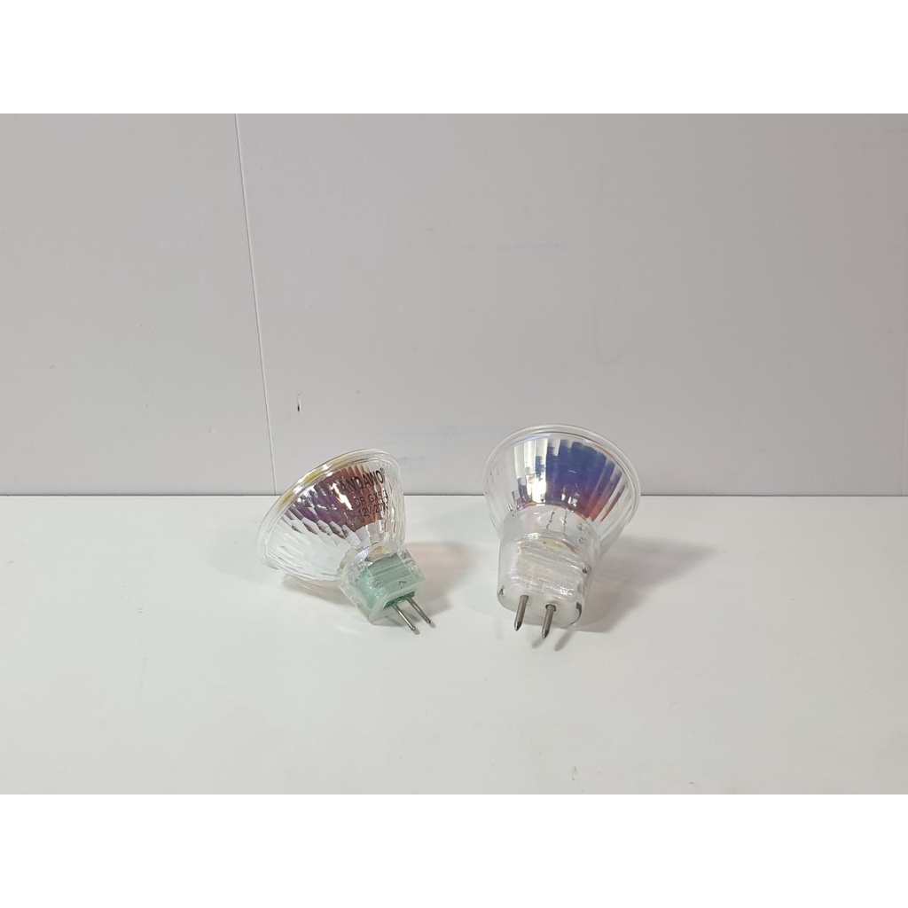 Bóng đèn chén nhỏ halogen sợt đốt, đường kính miệng chén 3.5cm, 20w, 12V hoặc 35W 220V, Đuôi đèn GX5.3, Chén MR11